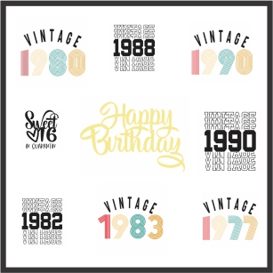 Birthday Tshirt Vector