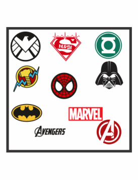 Superheros Logos Svg