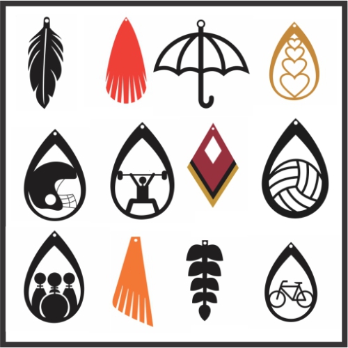 All Multiple Earrings Vector File