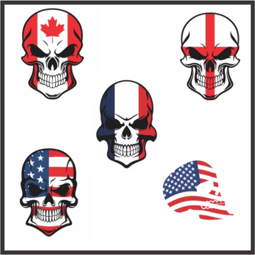All Flag Skull