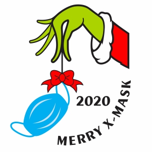 2020 Merry X Mask Svg