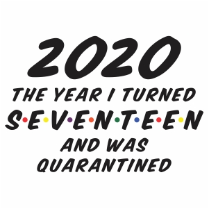 2020 the year I turned 17 and was quarantined vector file