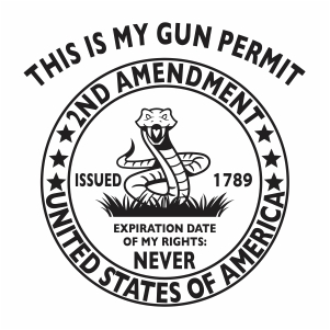 2 Amendment Gun Permit SVG