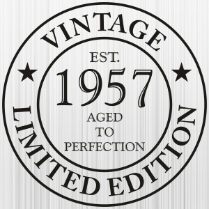 65th Birthday Vintage 1957 Svg