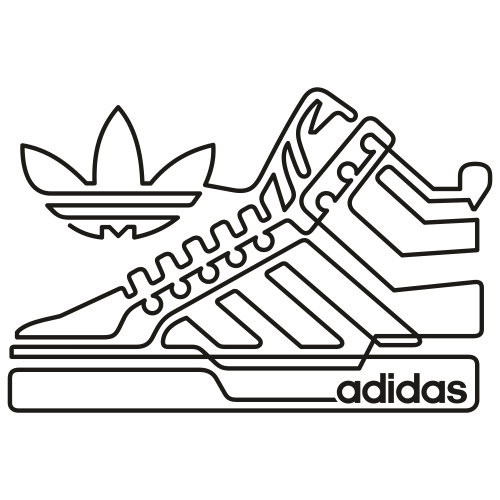 Adidas Shoes Svg