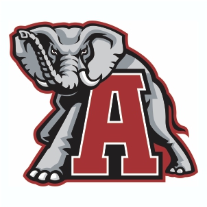 Alabama Elephant A Logo Cut