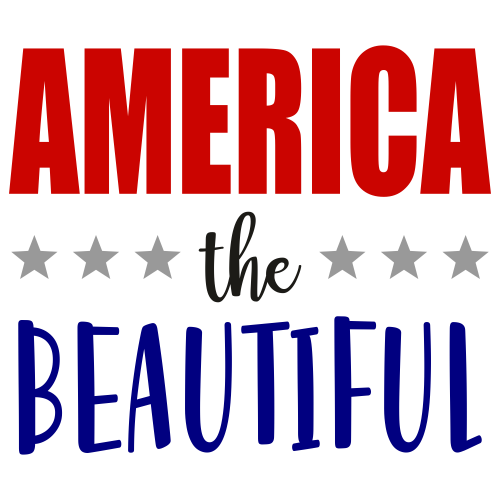 America The Beautiful Svg