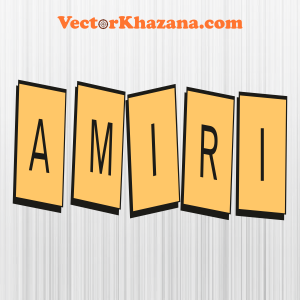 Amiri Clothing Logo Svg