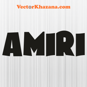 Amiri Letter Black Svg