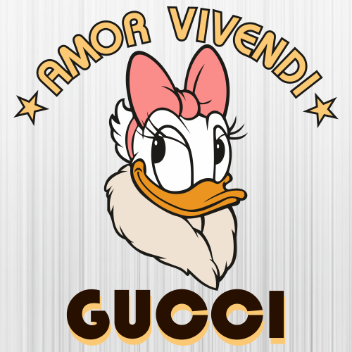 Daisy Donald Duck Amor Vivendi Gucci Svg