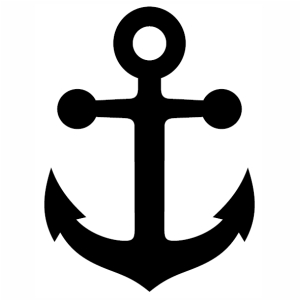 simple Nautical Anchor svg cut