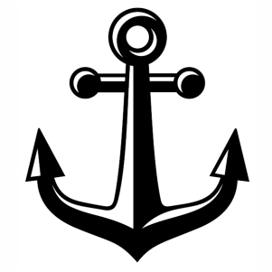 Anchor Silhouette vector image