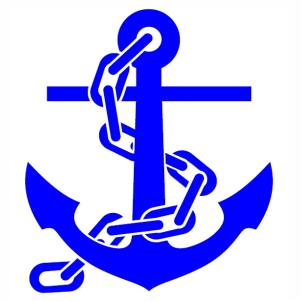 Anchor With Chain vector image