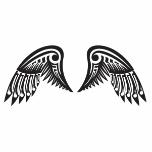 Download Zentangle Angel Wings Svg Black Angel Wings Svg Cut File Download Jpg Png Svg Cdr Ai Pdf Eps Dxf Format