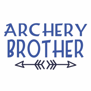 Archery Brother with Arrows vector file