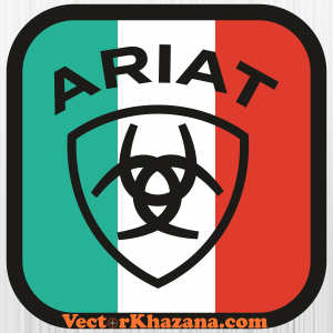 Ariat Mens Mexico Flag Shield Logo Svg