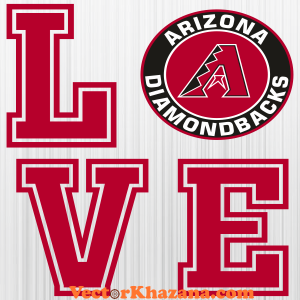 Arizona Diamondbacks Love Svg