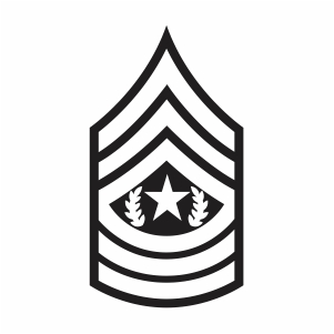 Army first sergeant vector
