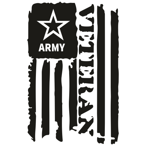 Army Veteran Flag SVG | Distressed Veteran Flag Svg | Svg Dxf Eps Pdf