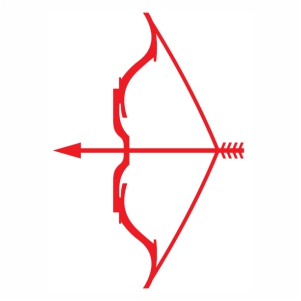 arrow with bow vector file