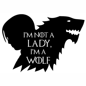 Arya Wolf Silhouette clipart