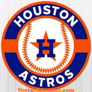 Retro Houston Astros Baseball MLB SVG Cutting Digital File