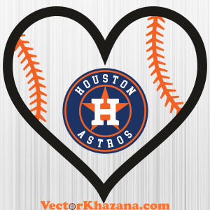 Astros Houston Heart Svg