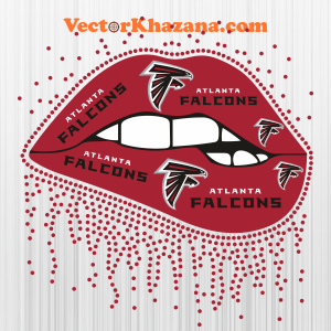 Atlanta Falcons Dripping Lip Svg
