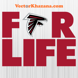 Atlanta Falcons For Life Svg