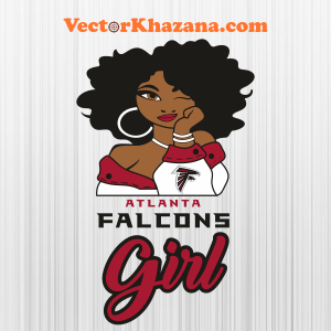 Atlanta Falcons Girl Logo Svg