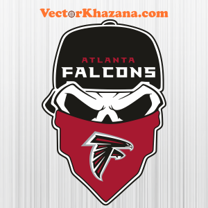 Atlanta Falcons Skull Svg