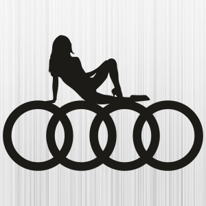 Audi Symbol with Girl Up Svg