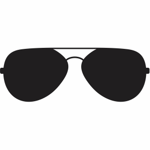 Aviator sunglasses vector file