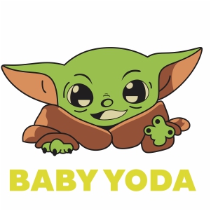 Baby yoda svg file