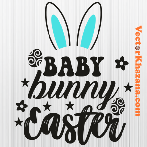 Baby Bunny Easter Svg
