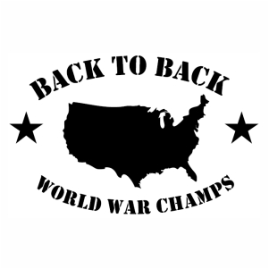 Back to Back Worldwar Champs vector file