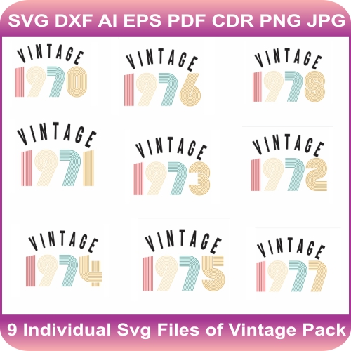 Vintage Svg Bundle