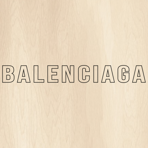 Balenciaga Letter Outline Svg