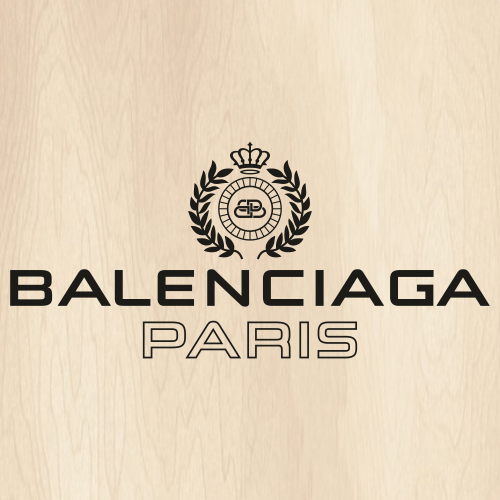 Balenciaga Paris Crown Logo Svg