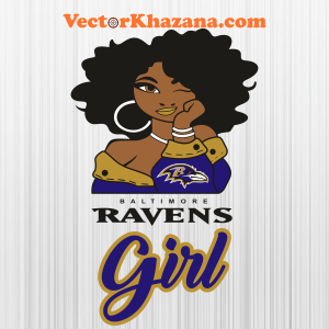 Baltimore Ravens Girl Logo Svg