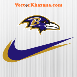 Baltimore Ravens with Nike Symbol Svg