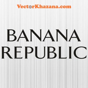 Banana Republic Black Letter Svg