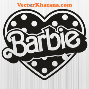 Barbie Heart Logo Svg