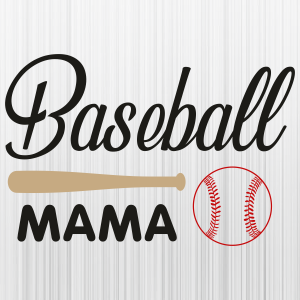 Baseball Mama Ball Svg