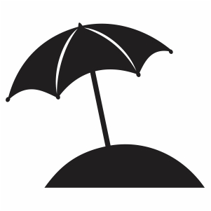 Beach umbrella svg file