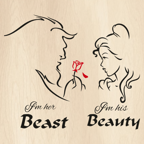 Beauty and The Beast Disney svg