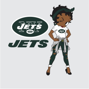 NY Jets Betty Boop Logo Png