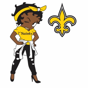 Betty Boop New Orleans Saints Vector Betty Boop Girl Vector Image Svg Psd Png Eps Ai Format Vector Graphic Arts Downloads