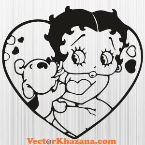 Betty Boop And Pudgy Svg