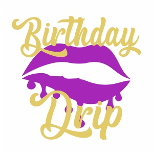 Birthday Drip Vector